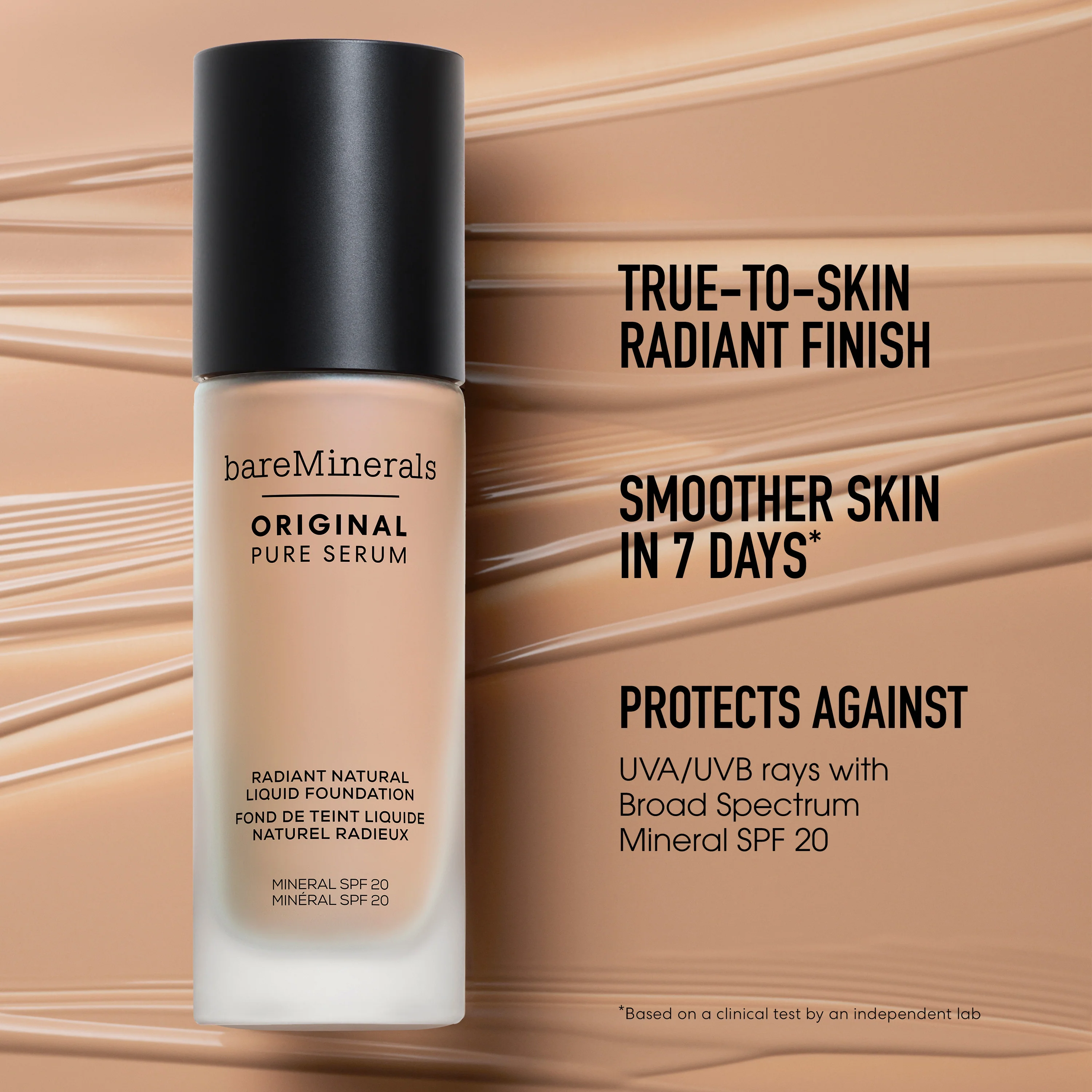 ORIGINAL Pure Serum Radiant Natural Liquid Foundation Mineral SPF 20 - Image 98