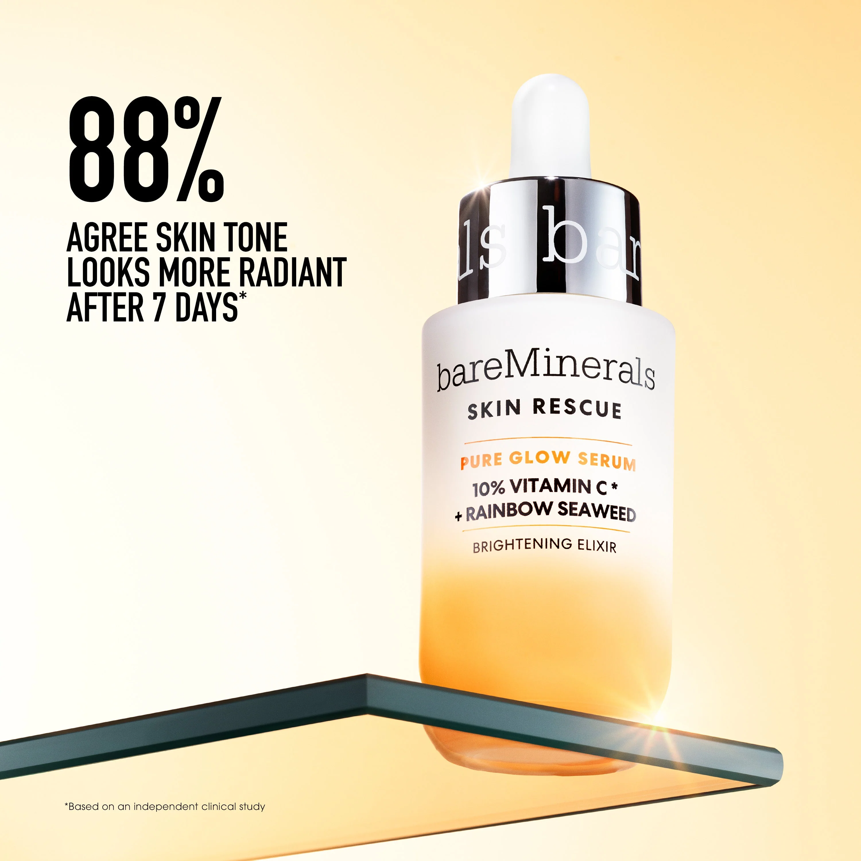 SKIN RESCUE Pure Glow Serum with 10% Vitamin C Complex and Rainbow Seaweed - Image 4