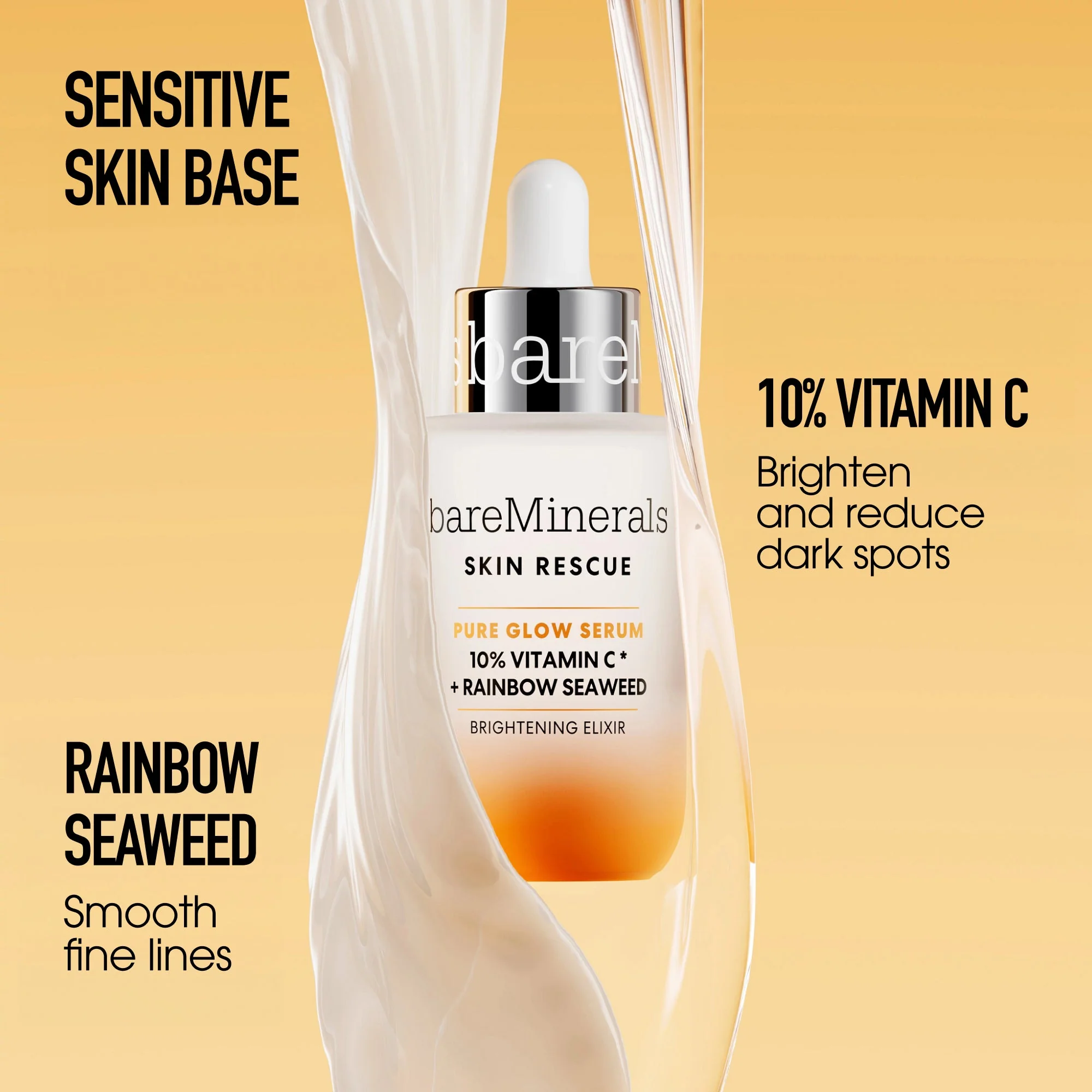 SKIN RESCUE Pure Glow Serum with 10% Vitamin C Complex and Rainbow Seaweed - Image 6