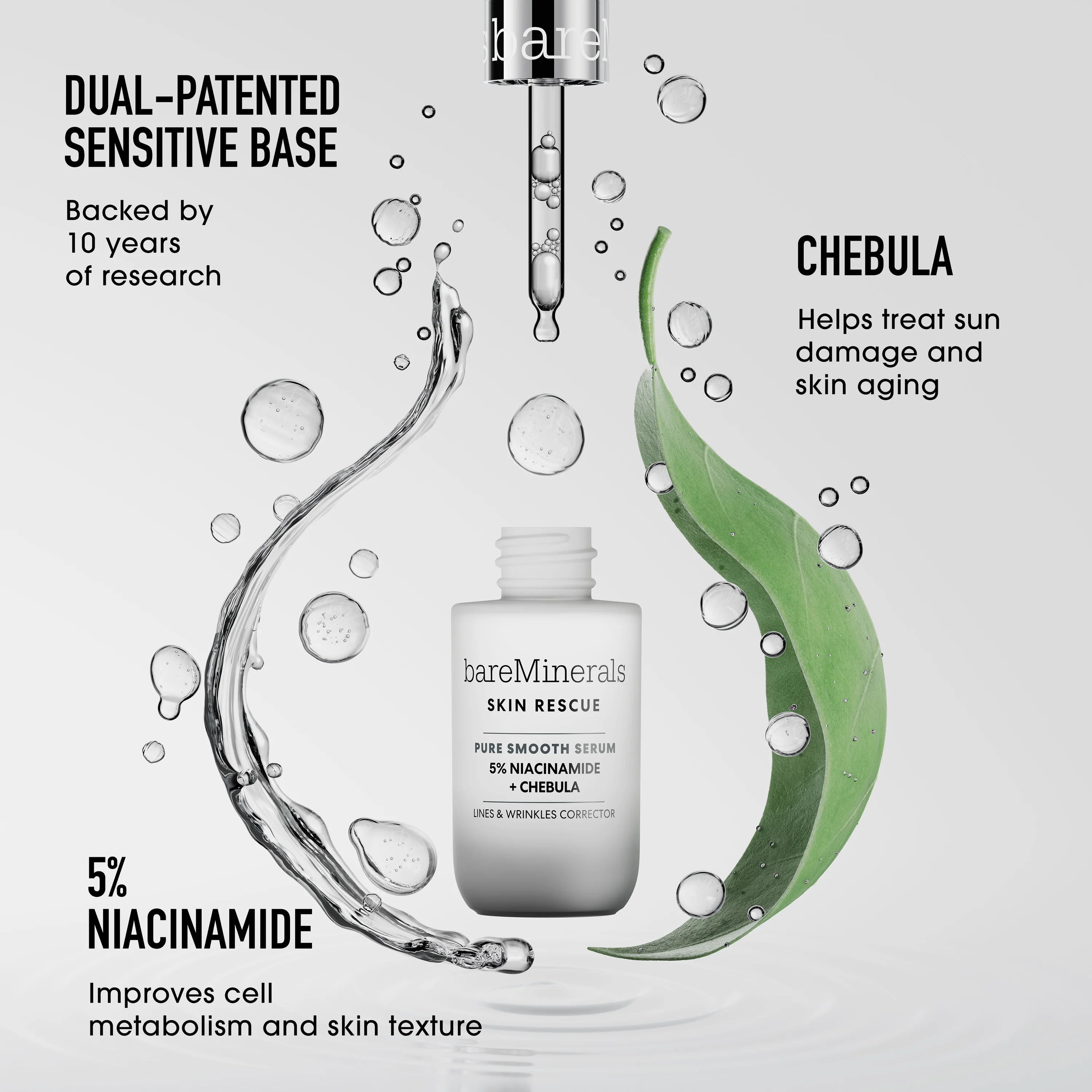 SKIN RESCUE Pure Smooth Serum with 5% Niacinamide and Chebula - Image 5