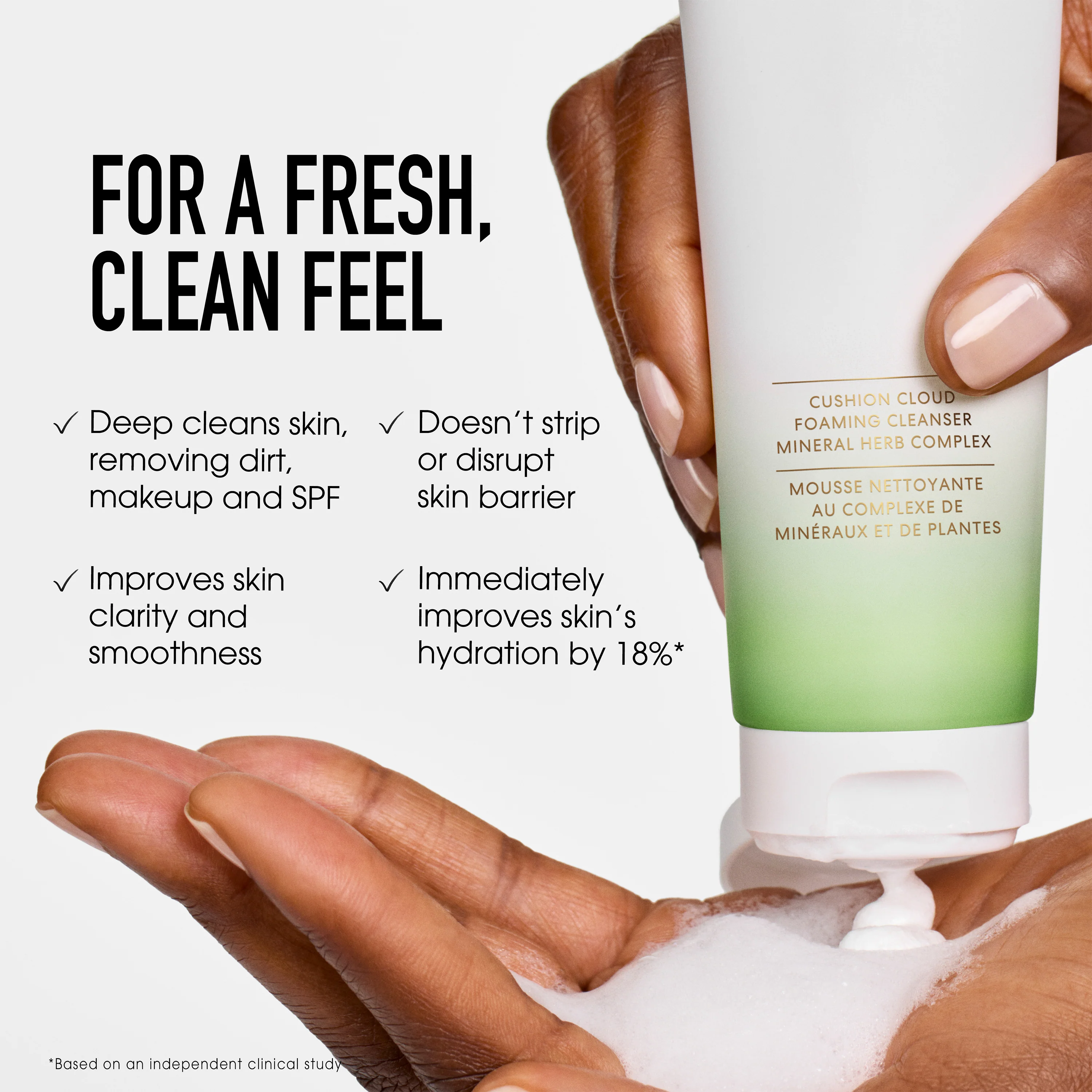 SKINLONGEVITY® Cushion Cloud Foaming Cleanser - Image 3